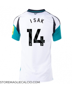 Newcastle United Alexander Isak #14 Maglia Gara Trasferta Repliche 2024-25 Donna Maniche Corte